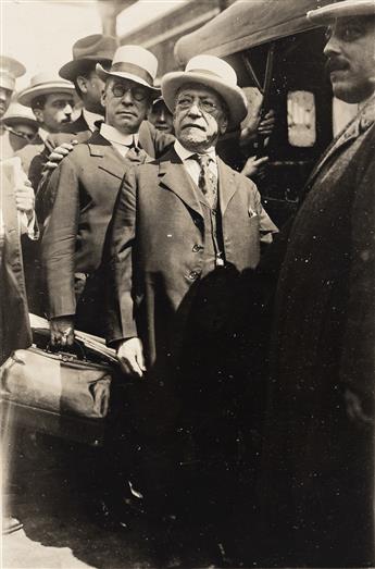 (LABOR LEADERS) Group of four portraits of activists Rose Schneidermann, Samuel Gompers, Lincoln Steffens, and Mother Jones.